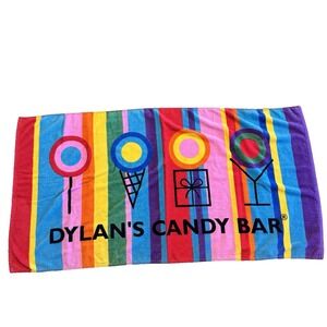 Dylan's Candy Bar Candy Spill Printed Beach Towel 30 x 60 Rainbow Colorful
